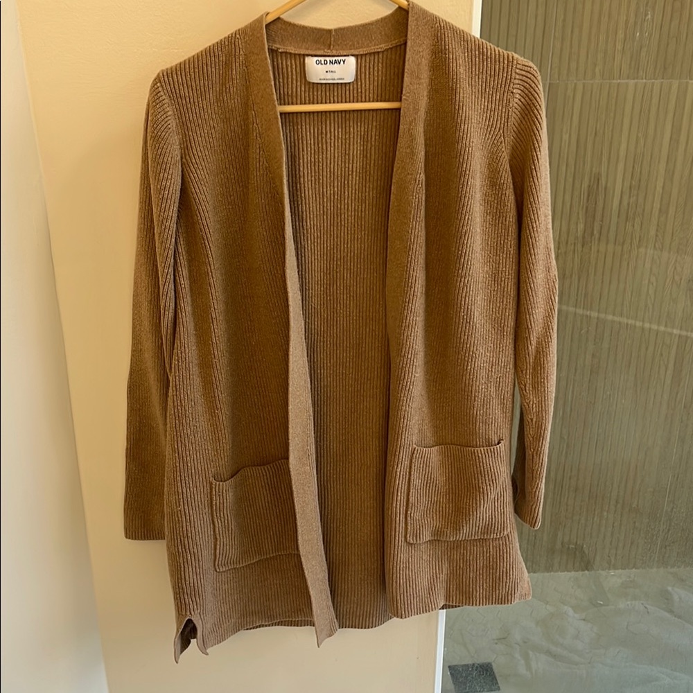Old Navy Brown Knit Cardigan Sweater